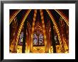 Sainte Chappelle Interior Arches And Windows, Paris, Ile-De-France, France by Diana Mayfield Limited Edition Print
