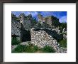 Ruins Of Byzantine Fortress (Kastro) On Hill Mystras, Peloponnese, Greece by Glenn Beanland Limited Edition Print