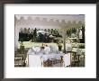 Dining Under Tented Awnings In The Garden With Croquet Set In The Background, Samode Bagh, by John Henry Claude Wilson Limited Edition Print