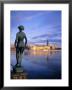 Statue And City Skyline, Stockholm, Sweden, Scandinavia, Europe by Sylvain Grandadam Limited Edition Pricing Art Print
