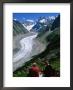 Montenvers Mer De Glace With Hikers, Chamonix, Rhone-Alpes, France by John Elk Iii Limited Edition Pricing Art Print