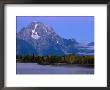 Mount Moran At Dawn, From Oxbox Bend, Grand Teton National Park, Wyoming by Holger Leue Limited Edition Print