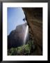 Emerald Pool Waterfall, Zion National Park, Utah, Usa by Geoff Renner Limited Edition Print