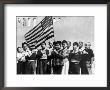 American Children Of Japanese, German And Italian Heritage, Pledging Allegiance To The Flag by Dorothea Lange Limited Edition Pricing Art Print
