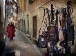 Walking Down Narrow Street, Provence, Cote D'azure, France by Robert Eighmie Limited Edition Print