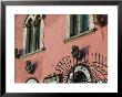 Pink Building Detail, Taormina, Sicily, Italy by Walter Bibikow Limited Edition Print