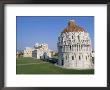 Baptistery And Duomo, Pl. Des Miracoli, Unesco World Heritage Site, Pisa, Tuscany, Italy by Bruno Morandi Limited Edition Print