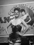 Gypsy Rose Lee Standing In Front Of Advertisement For Her Strip-Tease Act, Traveling Carnival Show by George Skadding Limited Edition Print
