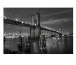 New York City, Manhattan, The Brooklyn And Manhattan Bridges Spanning The East River, Usa by Gavin Hellier Limited Edition Print