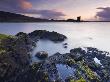 Twilight On The Shores Of Loch Linnhe, Looking Out Towards The Silhouette Of Castle Stalker by Adam Burton Limited Edition Print