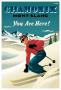Mont Blanc, Chamonix, You Are Here! by Michael Crampton Limited Edition Print