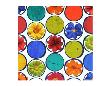Circle Pattern With Flowers I by Irena Orlov Limited Edition Print