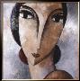 Visage Sur Gris by Didier Lourenco Limited Edition Pricing Art Print