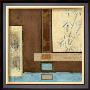 Chinese Scroll In Blue I by Mauro Limited Edition Print
