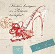 Paris Shoe Bow by Barbara Lindner Limited Edition Pricing Art Print