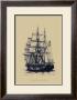 Antique Ship In Blue Ii by Mersky Limited Edition Print