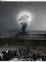 Mushroom Cloud Haloed With A Flash Of Light, From An Underground A-Bomb Blast Test In The Desert by J. R. Eyerman Limited Edition Print