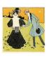 Women With Muff Approached By Man With Flower by William Hole Limited Edition Pricing Art Print