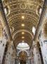 View To The Showing Elaborate Gold Ceiling, St Peter's Basilica, Vatican City, Rome, Italy by David Clapp Limited Edition Print