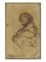 Homme Enveloppe D'un Manteau, Coiffe D'une Toque, A Mi-Corps by Rembrandt Van Rijn Limited Edition Print