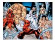 Alpha Flight #1 Group: Sasquatch, Nemesis, Major Mapleleaf, Yuko, Alpha Flight And Yukon Jack by Henry Clayton Limited Edition Pricing Art Print