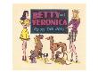 Archie Comics Retro: Archie Comic Panel Betty And Veronica Go To The Dogs (Aged) by Bill Woggon Limited Edition Print