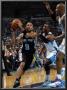 San Antonio Spurs V New Orleans Hornets: Tony Parker, Chris Paul And David West by Layne Murdoch Limited Edition Print