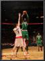 Boston Celtics V Toronto Raptors: Kevin Garnett And Andrea Bargnani by Ron Turenne Limited Edition Print