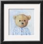 Bear With Light Blue Striped Shirt by Catherine Becquer Limited Edition Print