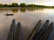 Traditional Piroque Boats In Manambolo River, Tsingys De Bemaraha National Park, East Madagascar by Inaki Relanzon Limited Edition Print