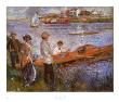Oarsmen At Chateau, 1879 by Pierre-Auguste Renoir Limited Edition Print