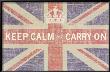 Keep Calm And Carry On (Union Jack) by Ben James Limited Edition Pricing Art Print