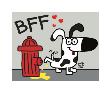 Bff Fire Hydrant by Todd Goldman Limited Edition Print