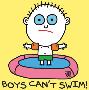 Boys Can't Swim Floaties by Todd Goldman Limited Edition Print