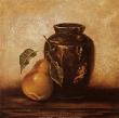 Crock With Pears by Peggy Thatch Sibley Limited Edition Pricing Art Print