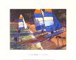 Sailboats South Of France, 1995 by Andrew Macara Limited Edition Print