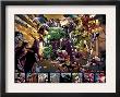 Avengers: The Initiative #4 Group: Hulk, Korg, Miek, No-Name, Hiroim And Elloe Kaifi by Stefano Caselli Limited Edition Pricing Art Print