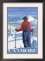 Canmore, Alberta - Skier Admiring View, C.2009 by Lantern Press Limited Edition Print