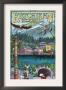 Ketchikan, Alaska Montage, C.2009 by Lantern Press Limited Edition Print