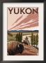 Yukon, Canada - Bison And River, C.2009 by Lantern Press Limited Edition Print