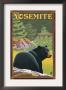 Yosemite, California - Bear In Forest, C.2008 by Lantern Press Limited Edition Print