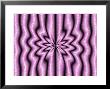 Abstract Star-Like Pattern On Pink/Purple Background by Albert Klein Limited Edition Print