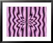 Abstract Star-Like Pattern On Pink/Purple Background by Albert Klein Limited Edition Pricing Art Print