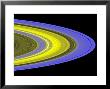 False-Color Image Of Saturn's Main Rings Made Using Cassini's Ultraviolet Imaging Spectrograph by Stocktrek Images Limited Edition Pricing Art Print