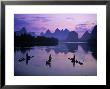 Cormorant Fishermen, Li River, Yangshuo, Guangxi, China by James Montgomery Limited Edition Print