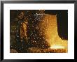 Sparks Fly From A Steel Furnace, Utah by James P. Blair Limited Edition Print