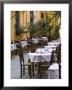 Cafe Tables, Hania, Hania Province, Crete, Greece by Walter Bibikow Limited Edition Print