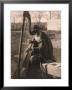 Elderly Musician Playing The Harp by Giosue Nencioni Limited Edition Print