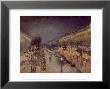 The Boulevard Montmartre At Night, 1897 by Camille Pissarro Limited Edition Print