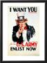 I Want You For The U.S. Army Recruitment Poster by James Montgomery Flagg Limited Edition Print